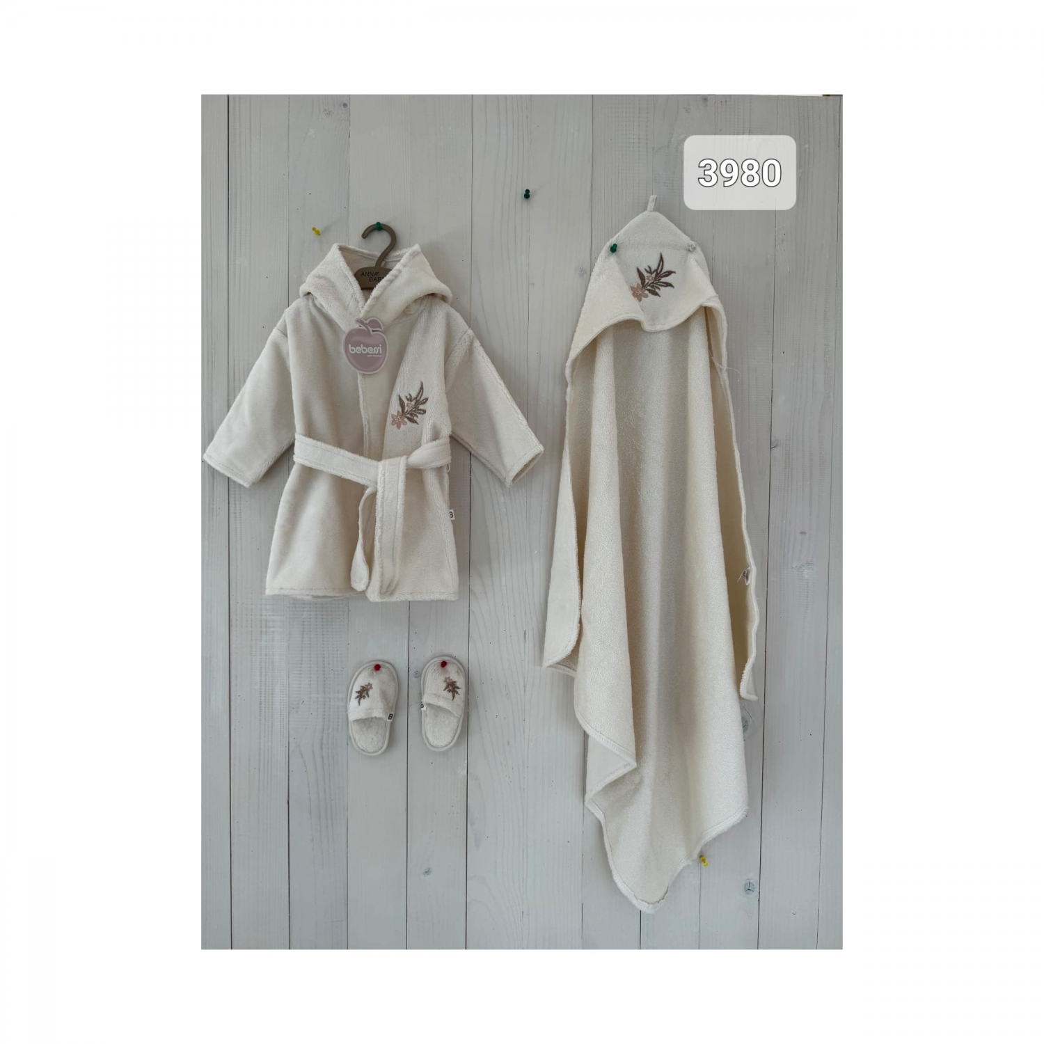 BEBESSI-3980 BORNOZ SET
