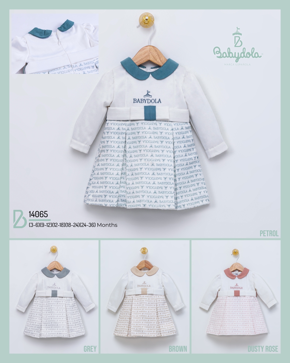 BABYDOLA-14065 ELBISE -GREY