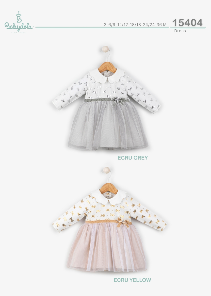 BABYDOLA-15404 ELBISE -E.YELLOW
