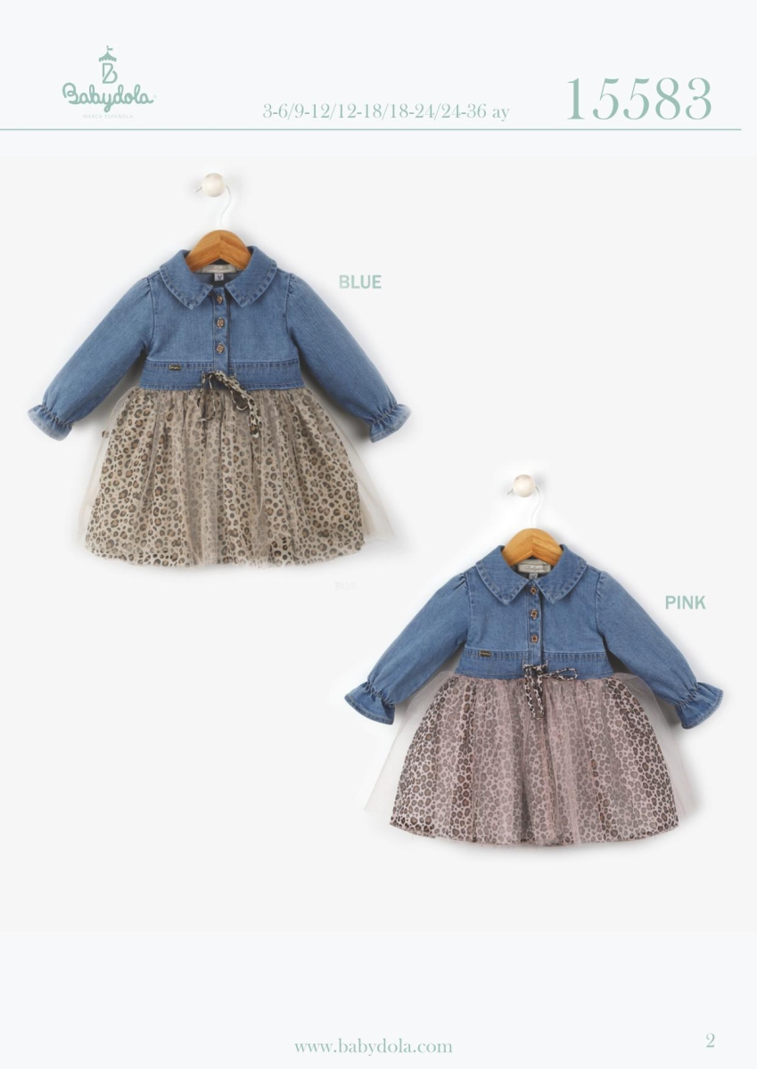 BABYDOLA-15583 ELBISE -BROWN