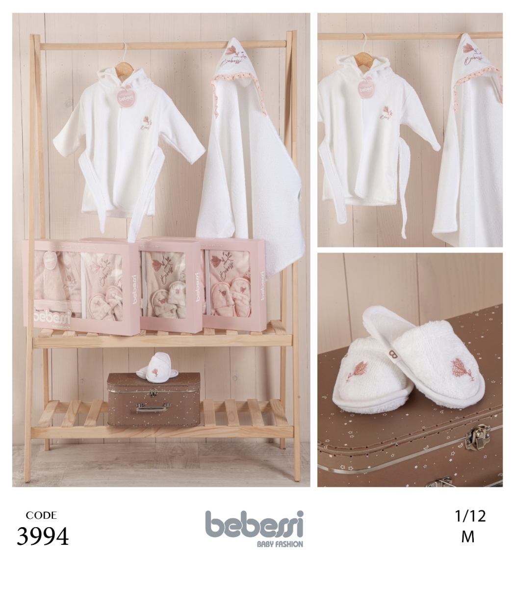 BEBESSI-3994 BORNOZ SET
