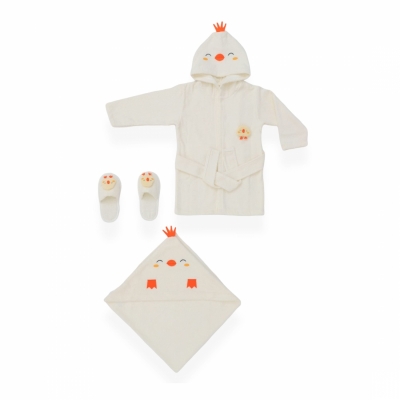 BEBITOF-30038 BORNOZ SET