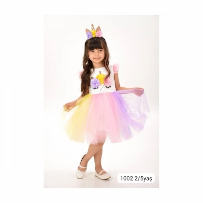 BUSE-1002 2/5 KİRPİK ELBİSE 