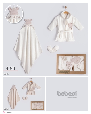 BEBESSI-4183 BORNOZ SET