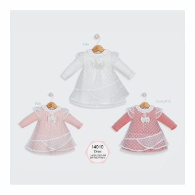 BABYDOLA-14010 ELBISE -D.ROSE